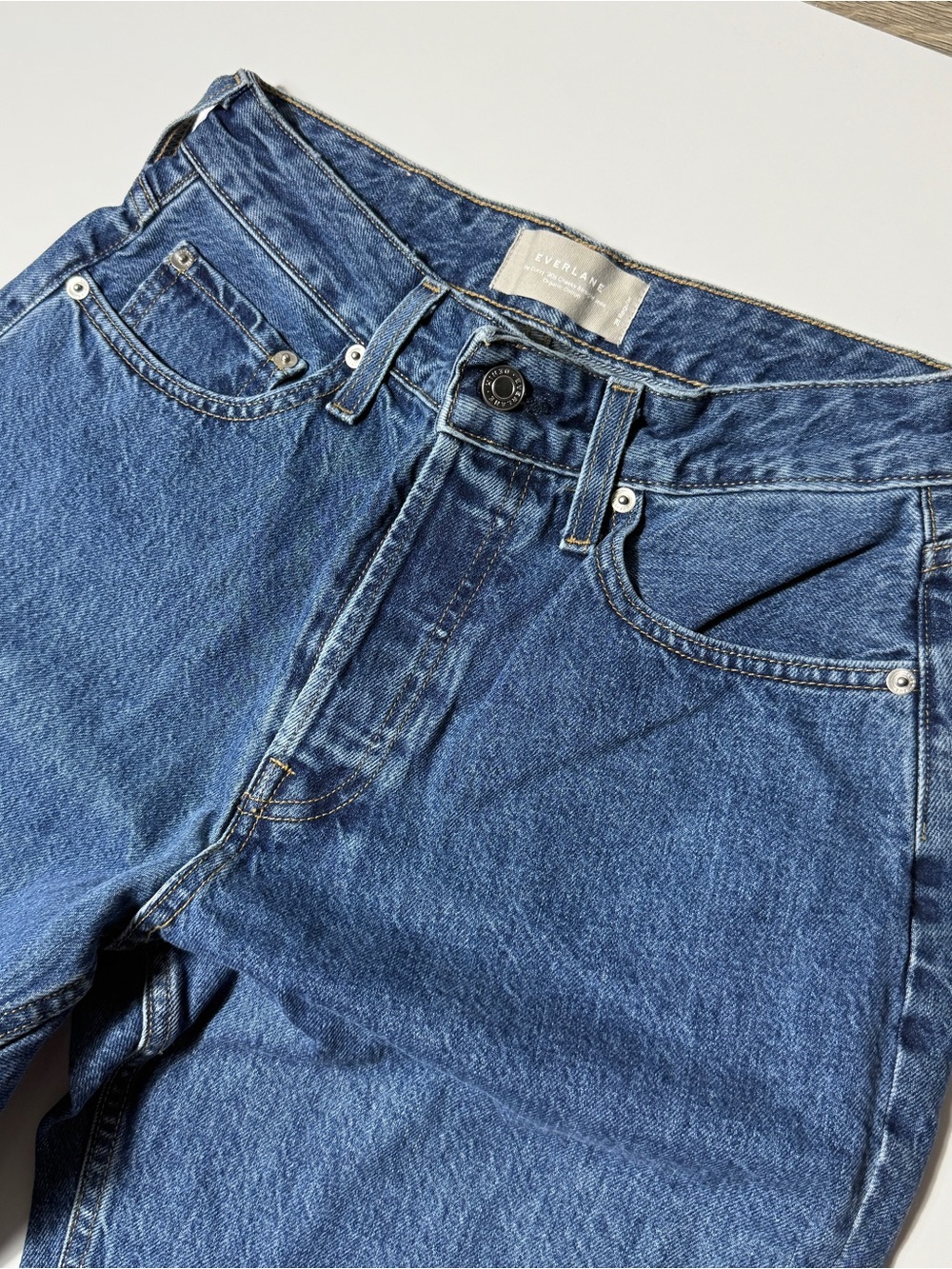 Everlane Curvy 90s Cheeky Straight Jeans Women's 28 Regular Organic Cotton Retro